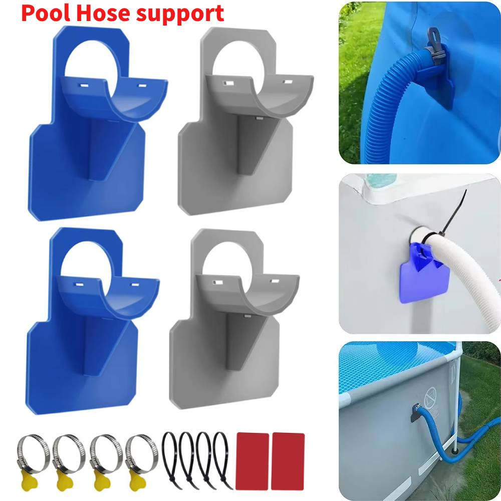 Plastic Pipe Clip - 2pcs Swimming Pool Pipe Fixing Holder