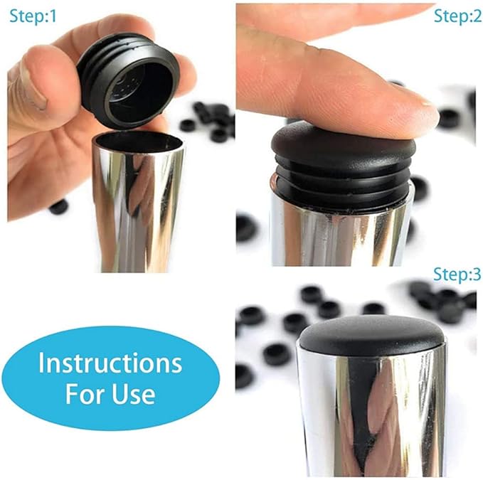 8 PCS Black Round Plastic Blan - Plastic Pipe Clip ulasan dan harga