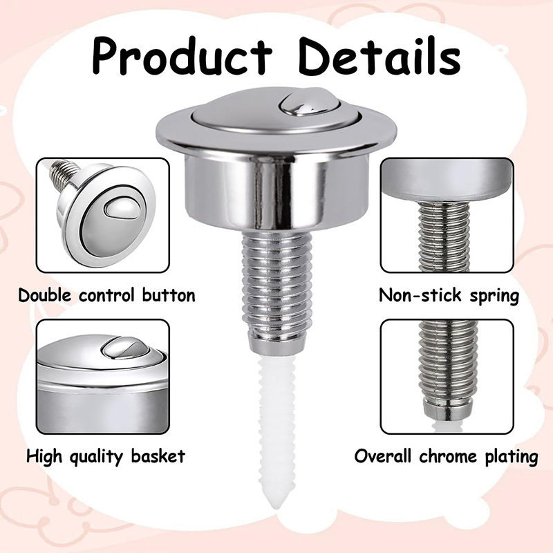 Dual Flush Toilet Button Flush - Toilet Fill Valve ulasan dan harga