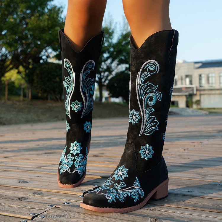 Retro Women Boot Fashion Women - Pipe Bending Spring ulasan dan harga