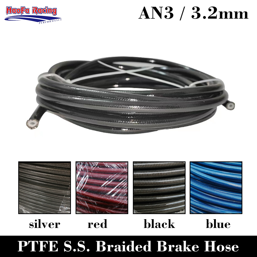 AN3 Motorcycle PTFE Brake Line - Flexible Hose Braided ulasan dan harga