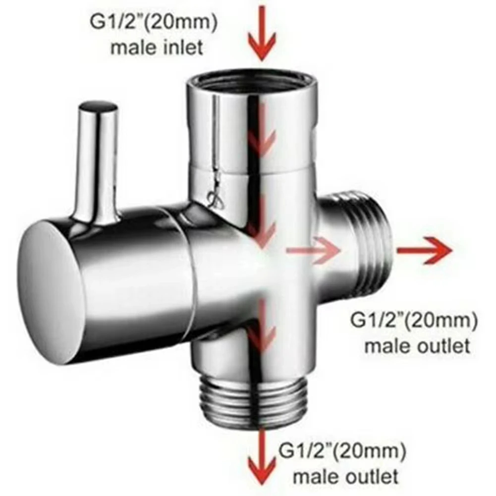 G1/2in 3 Way Diverter Valve T- - Shower Valve Cartridge ulasan dan harga