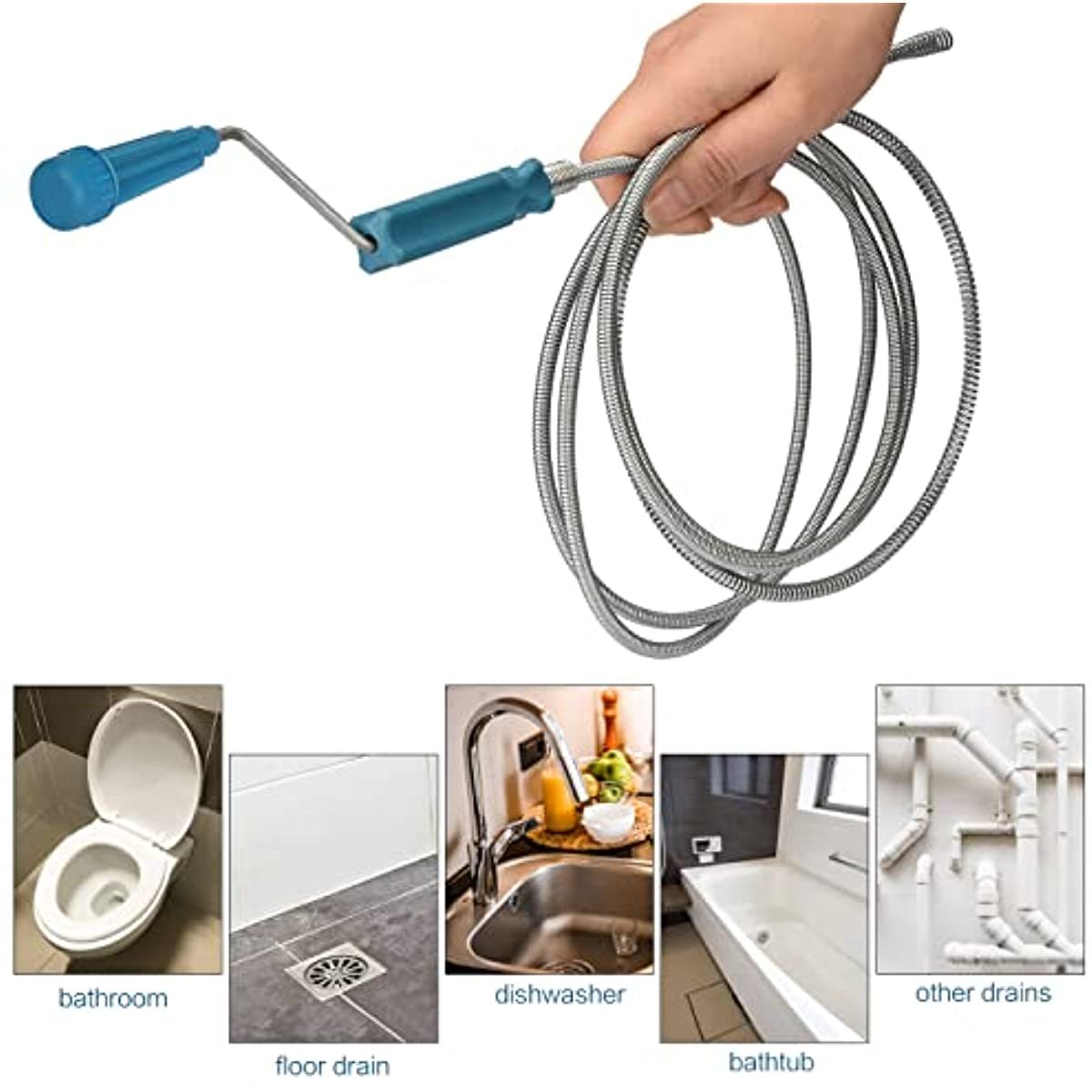 Telescopic Handle Flexible Ste - Drain Snake Flexible ulasan dan harga