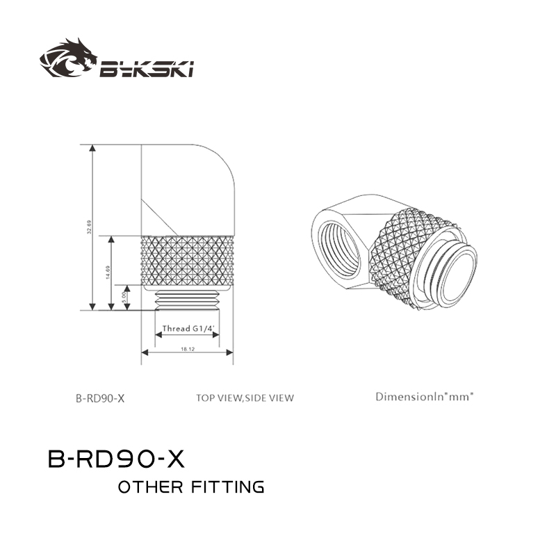 BYKSKI G1/4'' 90 Degree Rotary - Compression Fitting Brass ulasan dan harga
