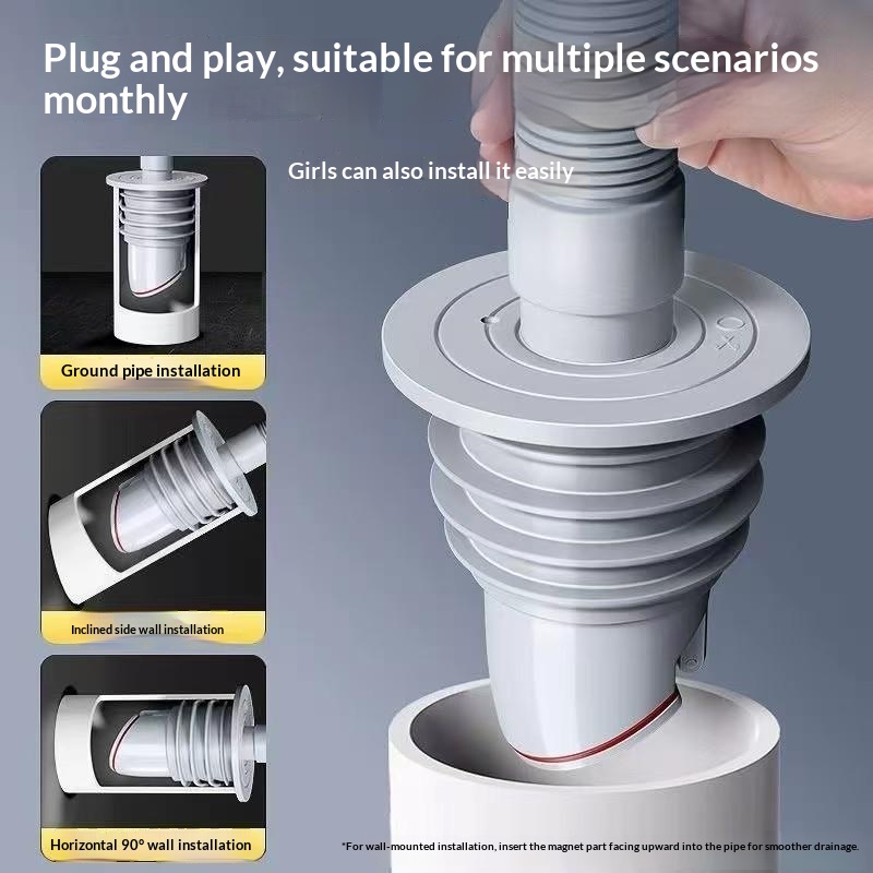 &Bathroom Sewer Seal Ring Anti - Drain Pipe Clip ulasan dan harga