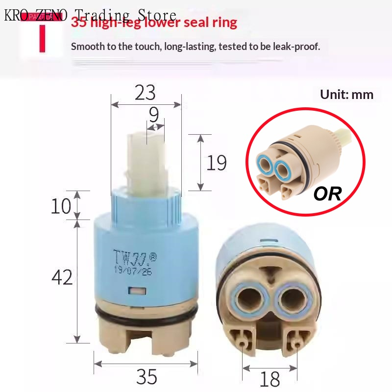 1Pcs Plastic Ceramic Cartridge - Basin Mixer Cartridge ulasan dan harga