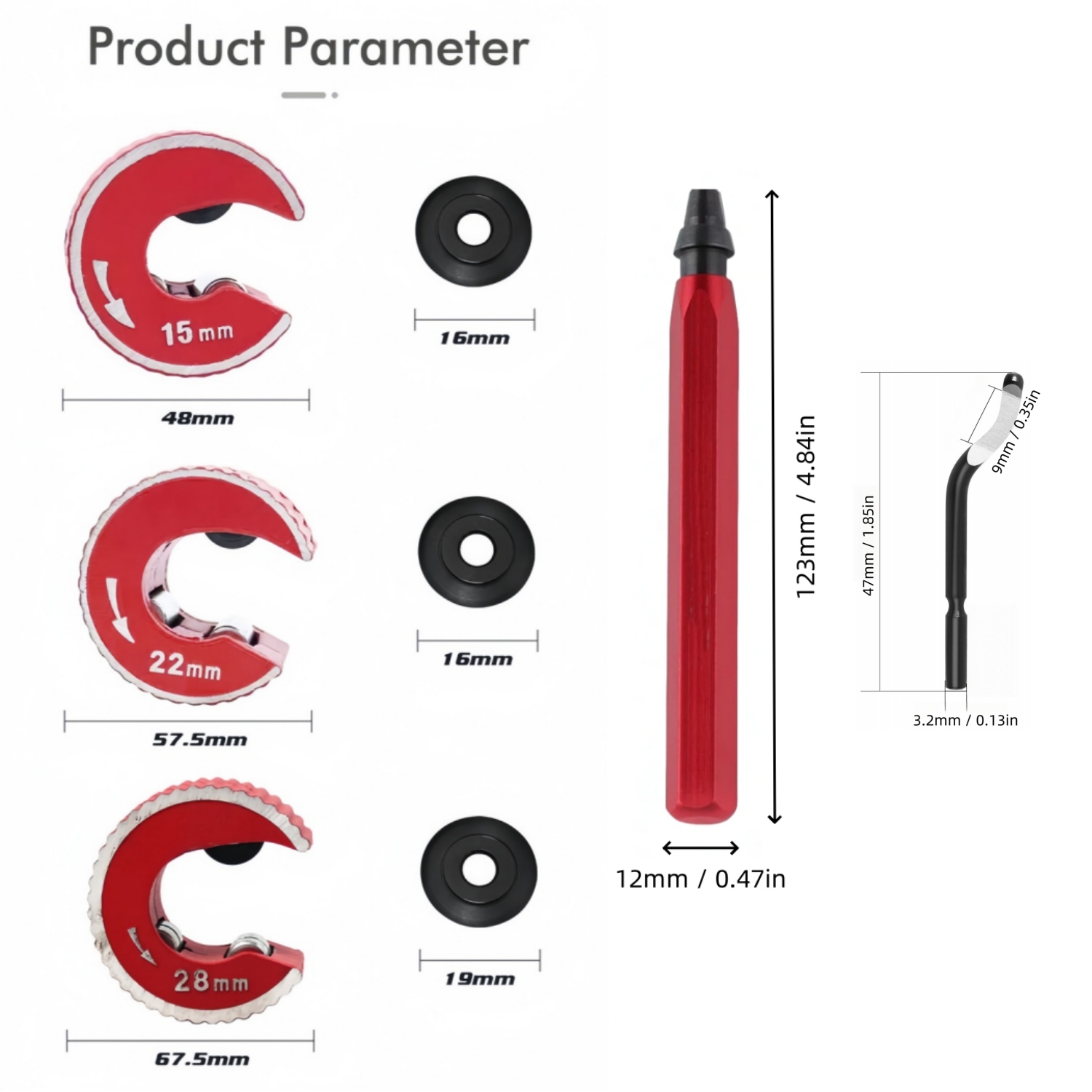 Copper Tubing Cutter Set 3 PCS - Pipe Cutter Ratchet ulasan dan harga