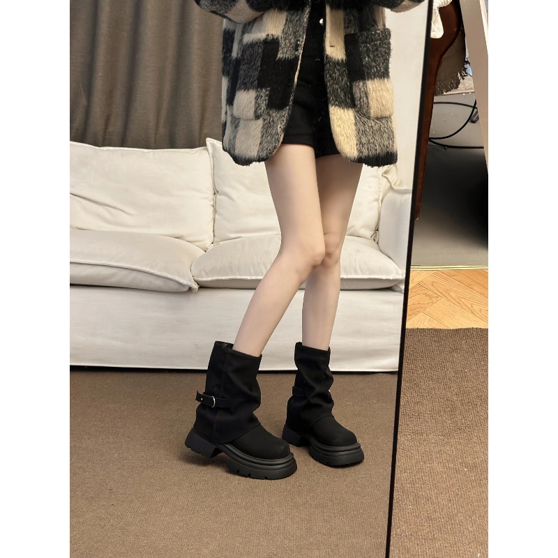 Women's Thick Bottom Boots Bri - Pipe Bending Spring ulasan dan harga