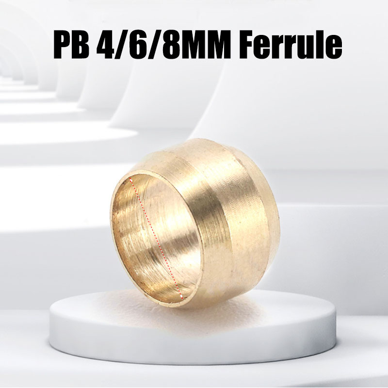 100PCS Brass Ferrule Sleeve Fe - Compression Fitting Brass ulasan dan harga