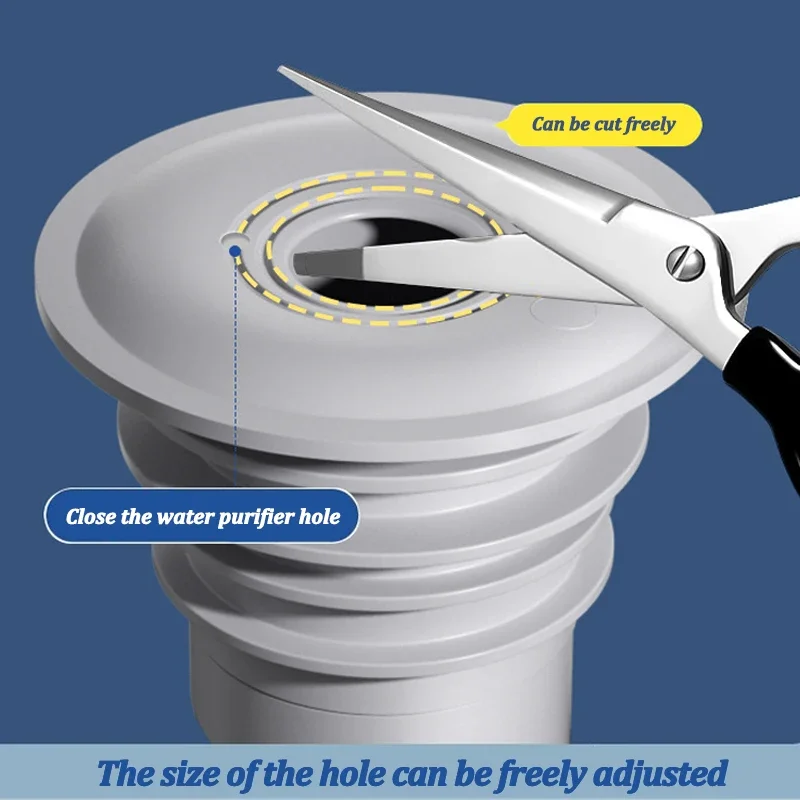 Silicone Bathroom Sewer Seal R - Drain Pipe Clip ulasan dan harga