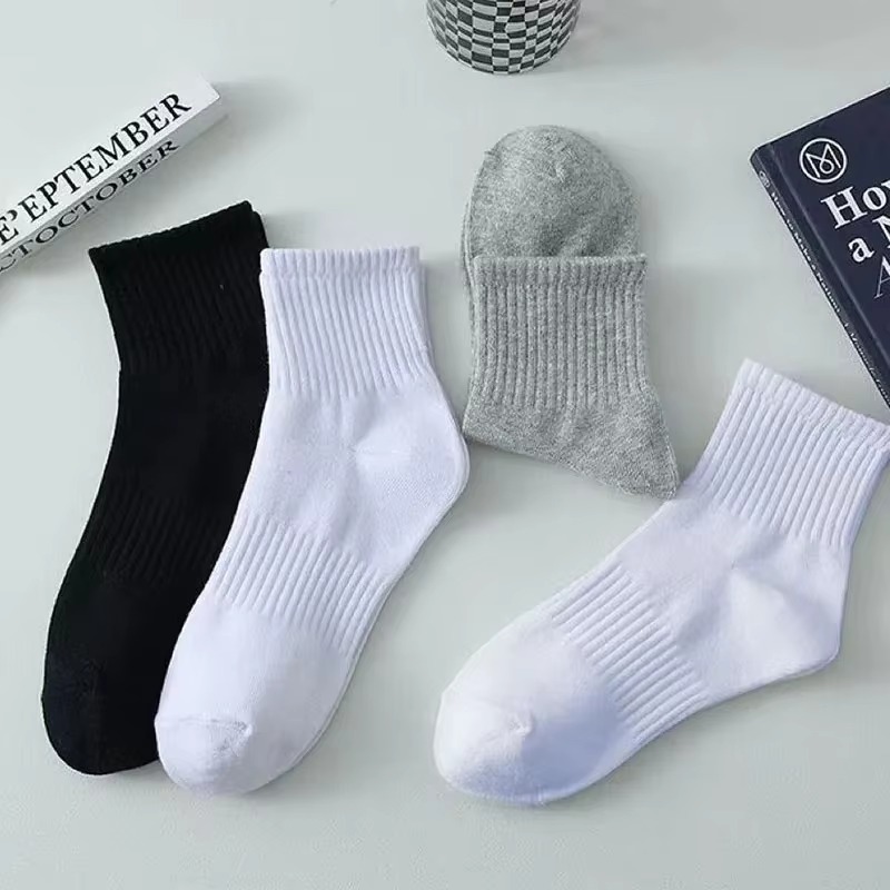 5 Pairs of Men's White Short T - Pipe Bending Spring ulasan dan harga