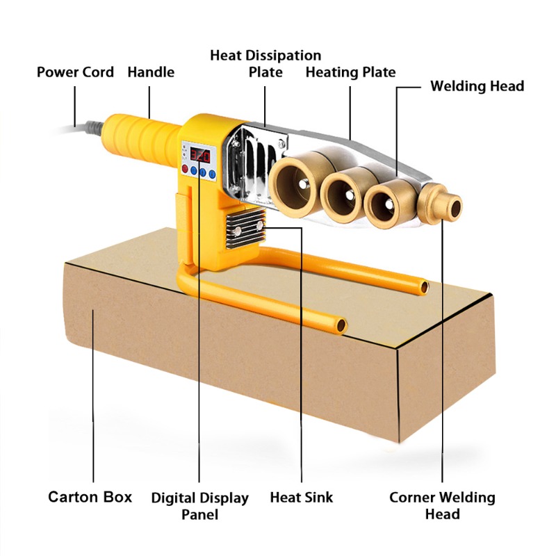 600/800/1000W Pipe Welding Mac - Pipe Freeze Spray ulasan dan harga