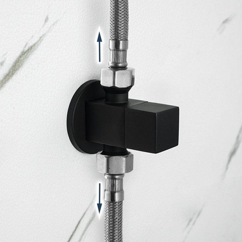 Brass Angle Valve Chrome Black - Toilet Fill Valve ulasan dan harga